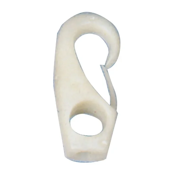20-Pack White Nylon Snap Hooks for Shock Cord – Ø MM.4 by Nuova Rade