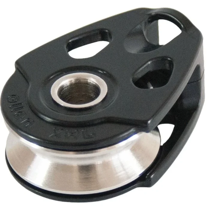 Allen Dynamic Single Block 30mm for High Loads – Lightweight, Durable, and Smooth Operation with 1250kg Breaking Load, Stainless Steel Sheave and Anodized Aluminum Side Plates, Ideal for Vang and Halyards