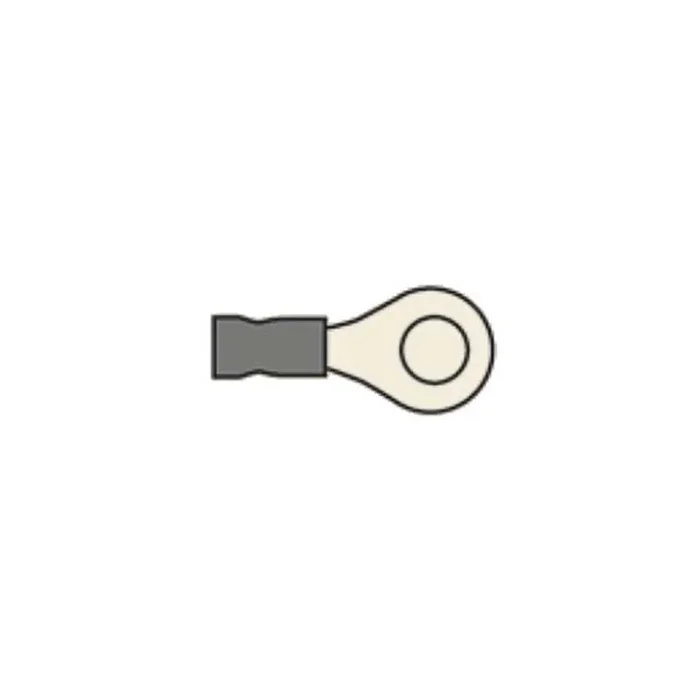 AMC Heat Shrink Terminal Loop 5.3mm Yellow (50)