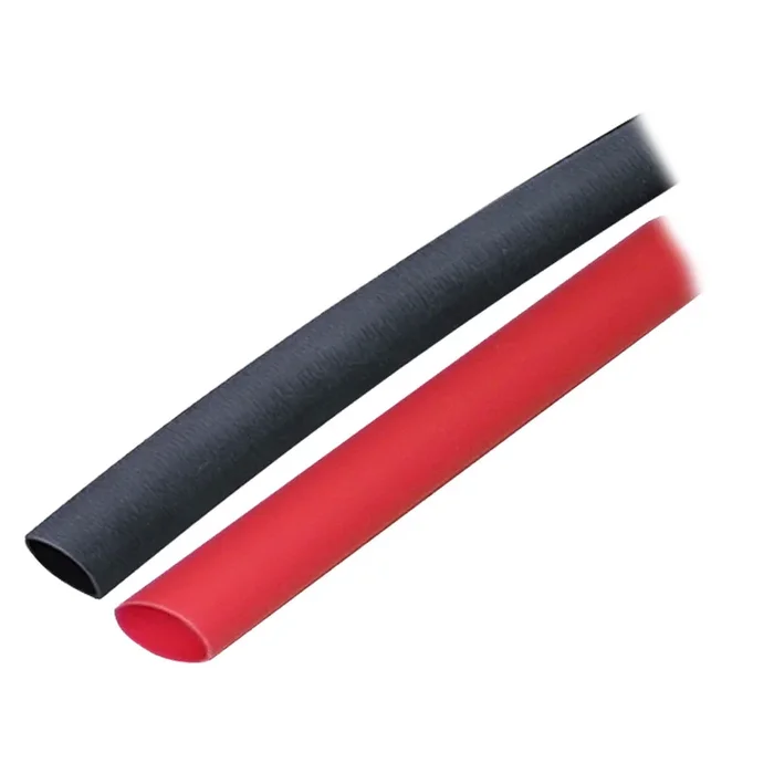 Ancor Adhesive Lined Heat Shrink Tubing (ALT) – 3/8″ x 3″ – 2-Pack – Black/Red