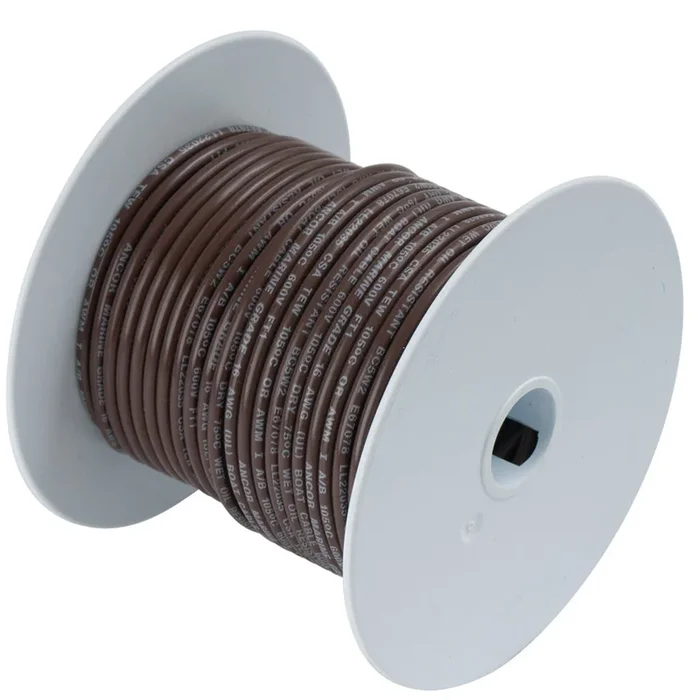 Ancor Brown 18 AWG Tinned Copper Wire – 250′