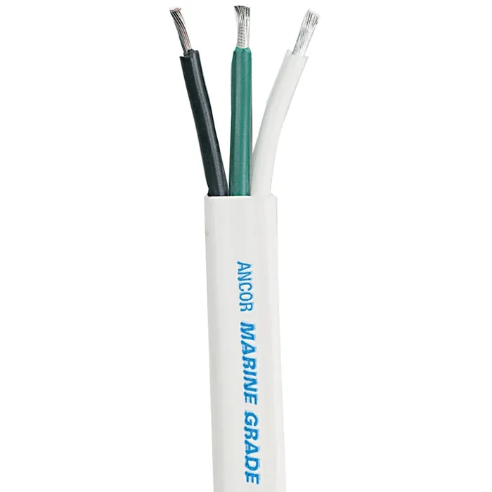Ancor White Triplex Cable – 10/3 AWG – Flat – 300ft