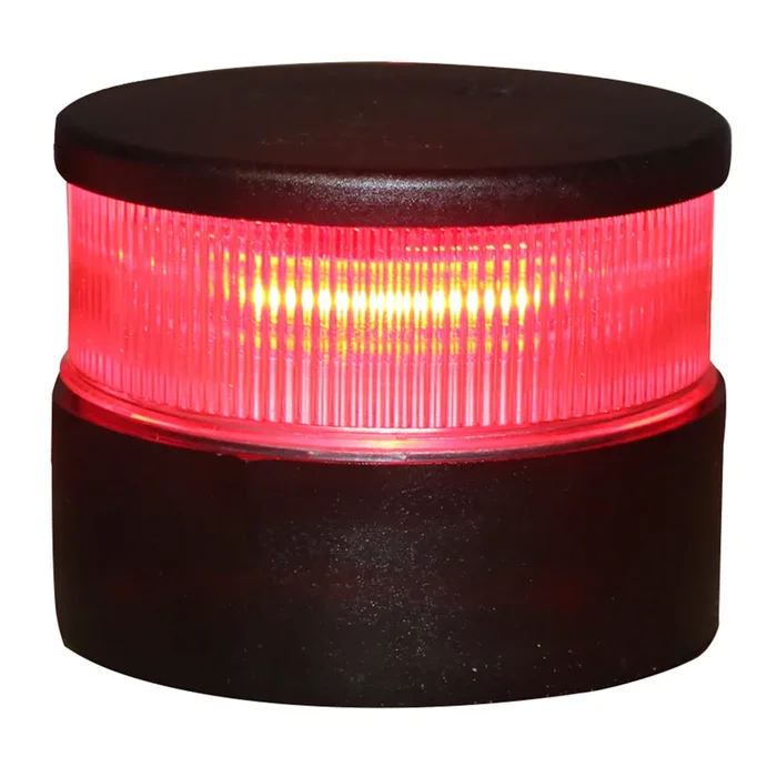 Aqua Signal Series 34 All-Round Mast Mount Light – Red LED – Black Housing