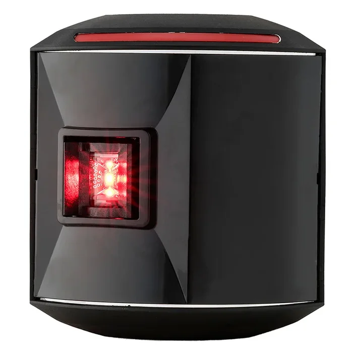 Aqua Signal Series 44 Port Side Mount LED Light – 12V/24V – Black Housing
