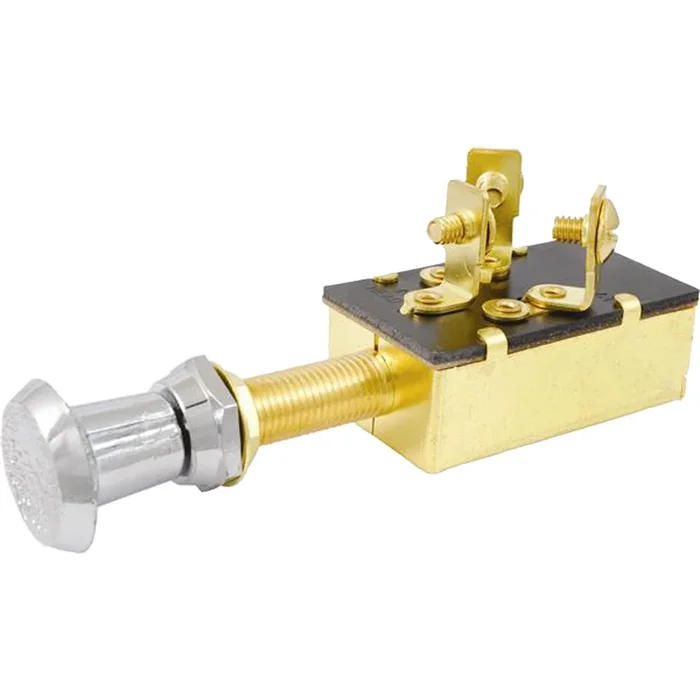 Attwood Push/Pull Switch – Three-Position – Off/On/On