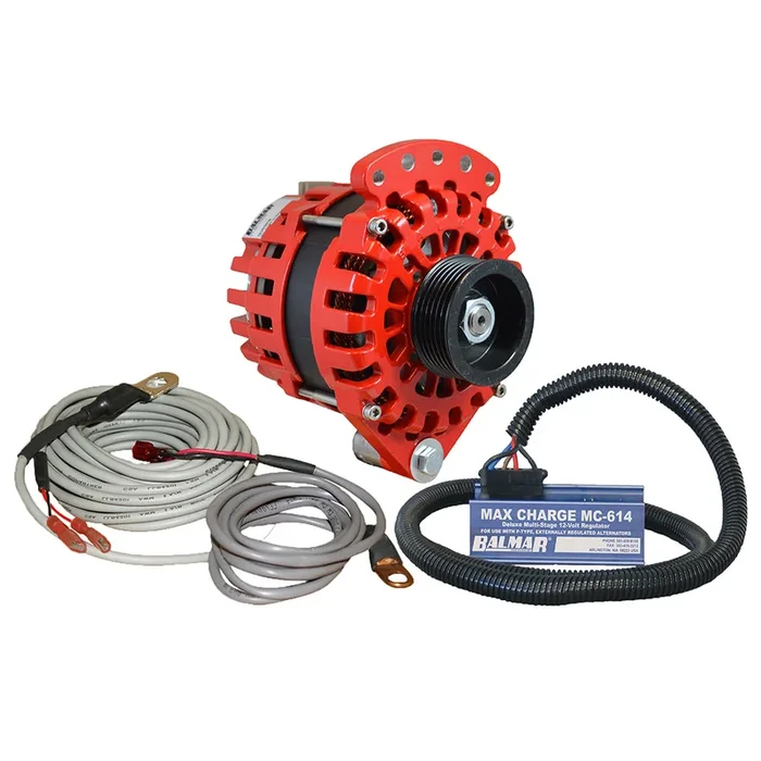 Balmar Alternator 1-2″ Single Foot K6 Serpentine Pulley Regulator Temp Sensor – 170A Kit – 12V [XT-SF-170-K6-KIT]