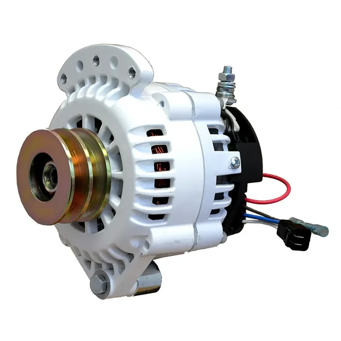 Balmar Alternator 100 AMP 12V 1-2in Single Foot Spindle Mount Dual Vee Pulley with Isolated Ground