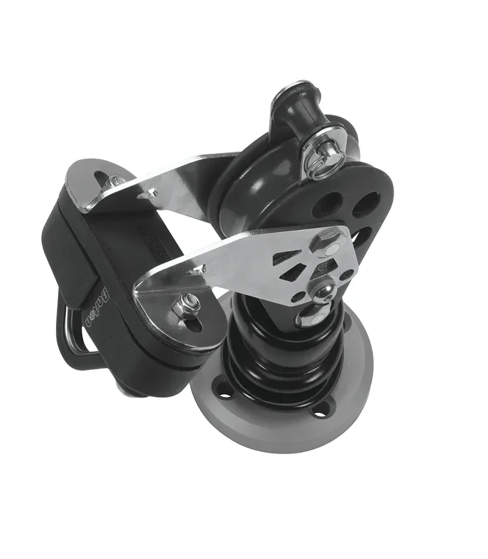 Barton Marine Size 5 54mm Plain Bearing Pulley Single Stand Up Block Becket & Cam