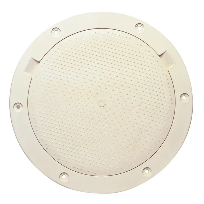 Beckson 8″ Non-Skid Pry-Out Deck Plate – Beige
