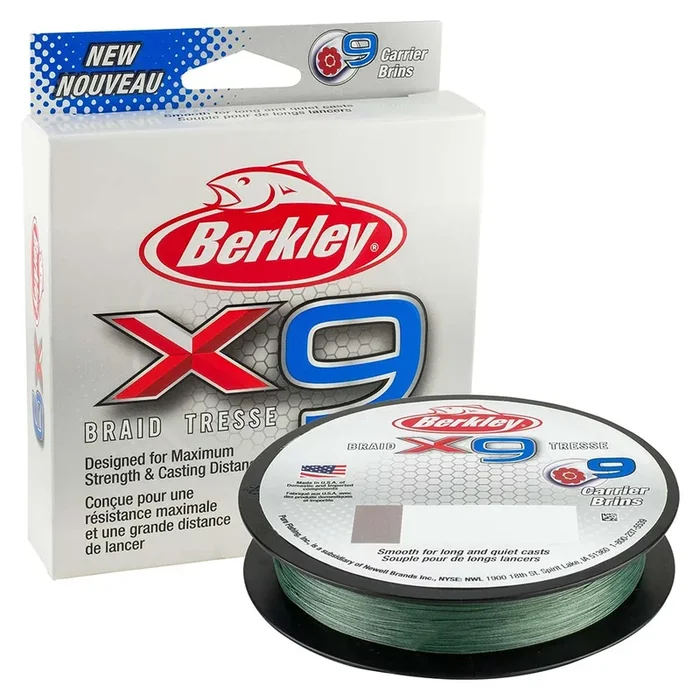 Berkley x9 Braid Low-Vis Green – 10lb – 164 yds – X9BFS10-22