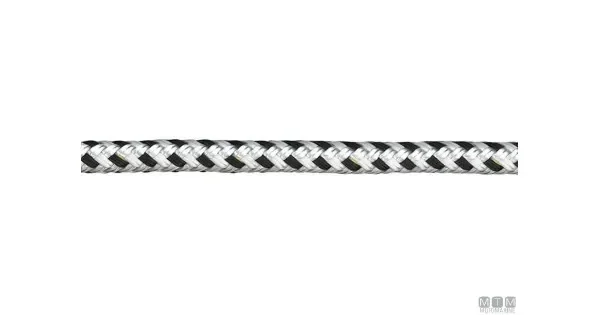 Black & White Braid Mooring Line 16mm x100mts