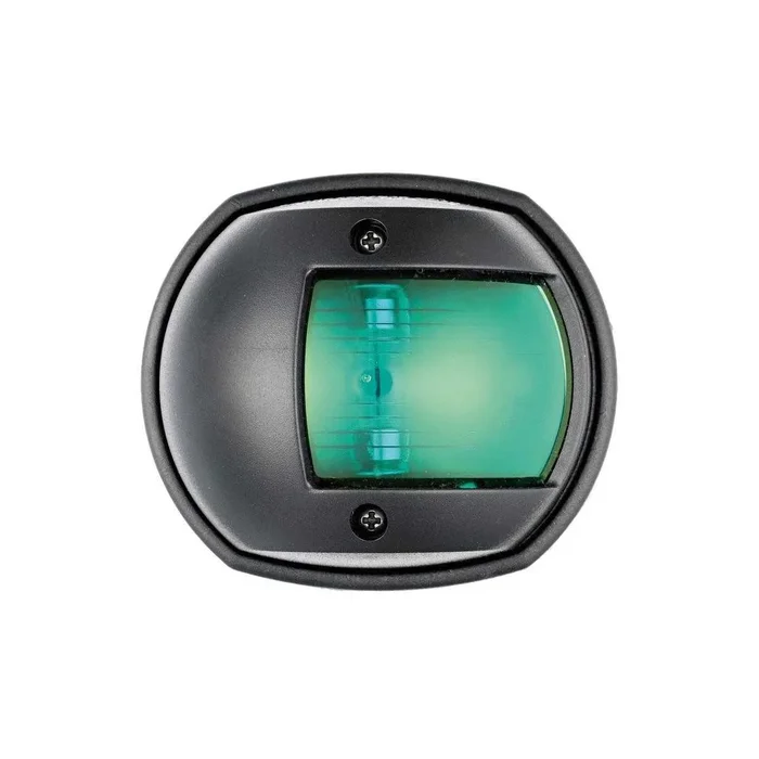 Black polycarbonate navigation light Green light 112,5° 80x42x70mm OS1140802