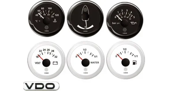 Black Water level indicator VDO 3-180ohm 52mm