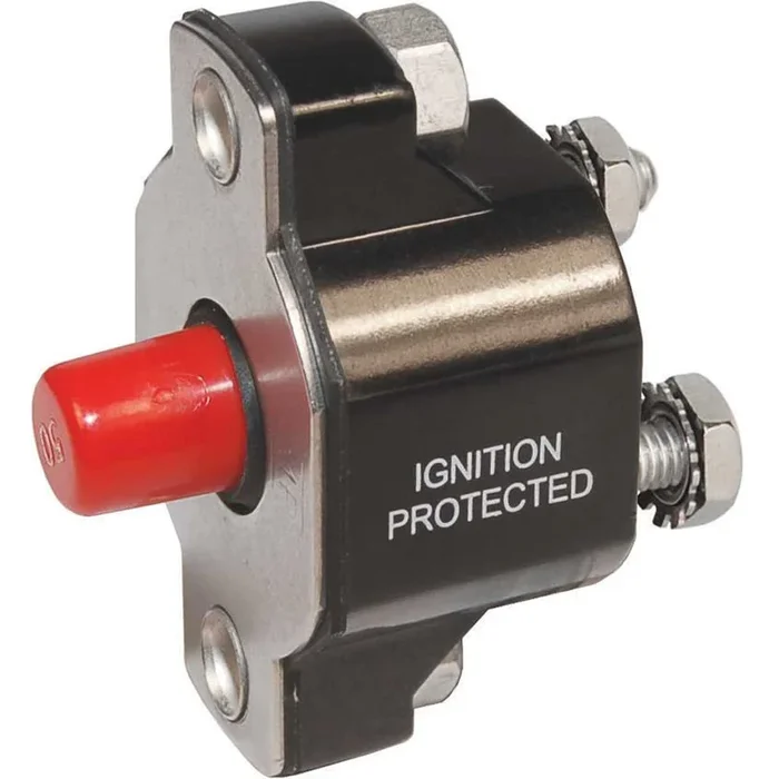 Blue Sea 2141 Medium Duty Push Button Reset-Only – 40A