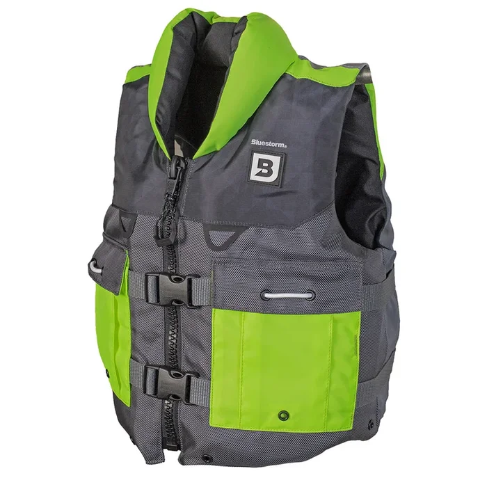 Bluestorm Classic Youth Fishing Life Jacket – Hi-Vis