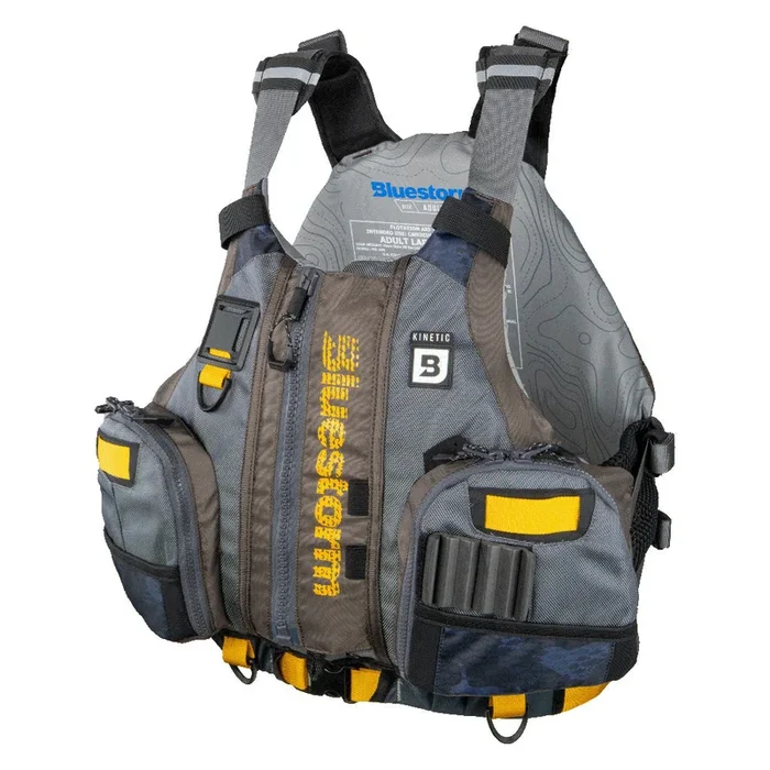 Bluestorm Kinetic Kayak Fishing Vest – Legendary Taupe – L/XL