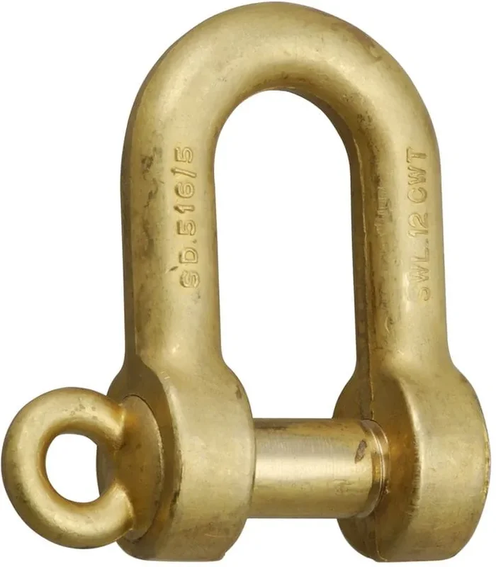 Bronze ‘D’ shackle