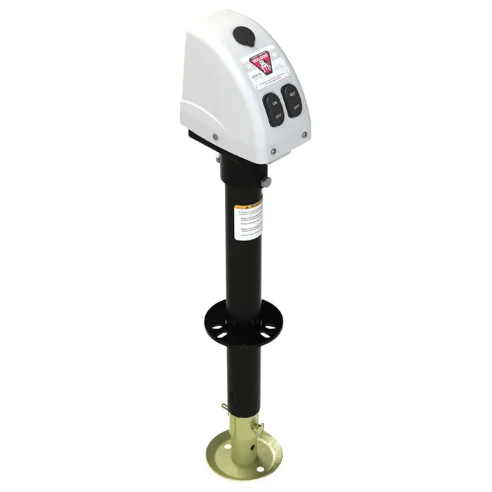 Bulldog 3,500lbs A-Frame RV Jack with Powered Drive – 12V – White Cover