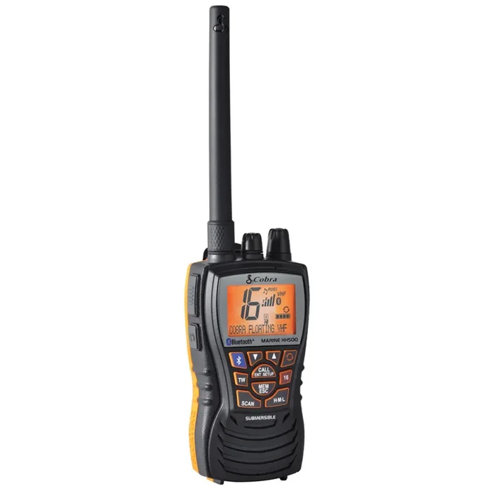 Cobra HH500EU Floating VHF Marine Radio with Bluetooth – Ultimate Portable Communication for Boating and Sailing Adventures