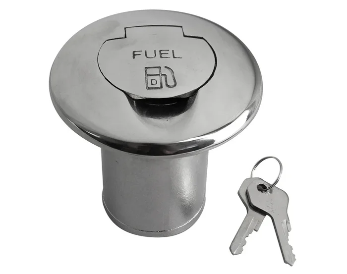 Deck Filler Lockable w/Key S/S Fuel 50mm