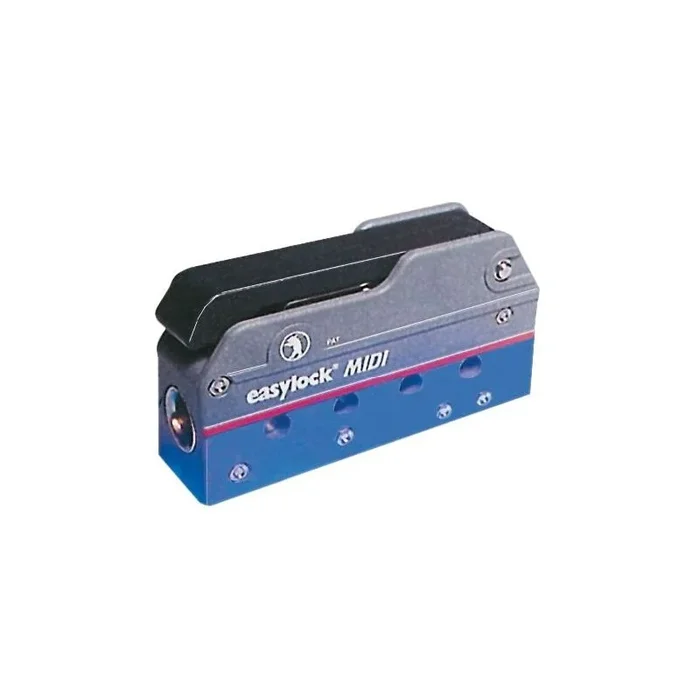 EASYLOCK Midi Quadruple – Advanced Sheet Locking System for Sailboats 9 to 12 m, Made of Black Polycarbonate and Stainless Steel