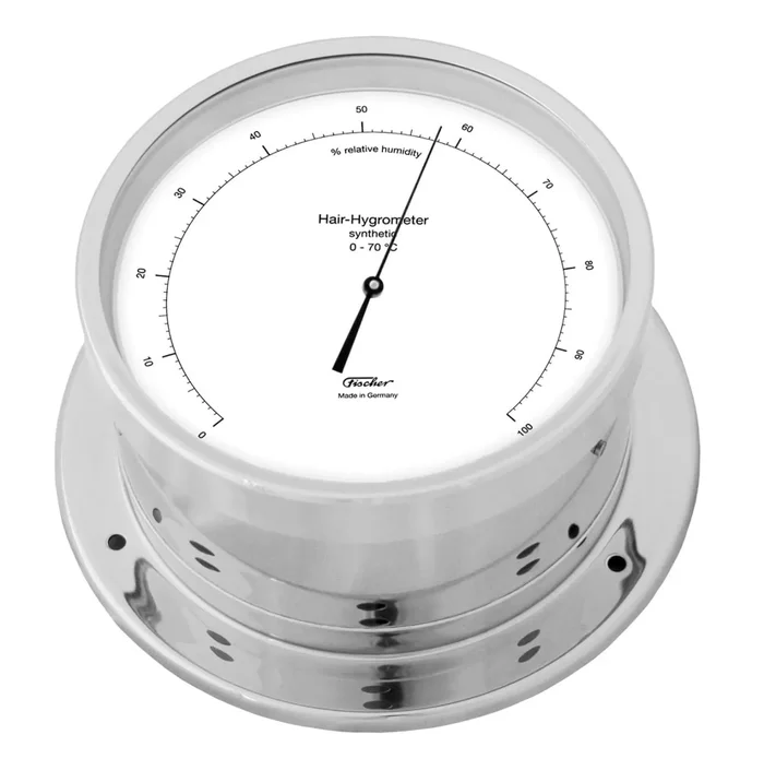 FISCHER 103CRH Hair hygrometer synthetic brass chrome-plated