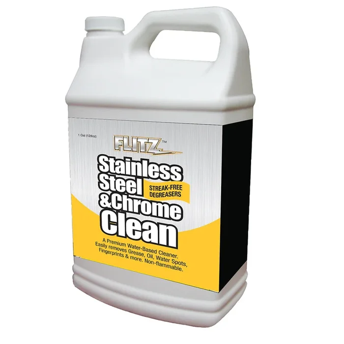 Flitz Stainless Steel & Chrome Cleaner w/Degreaser – 1 Gallon
