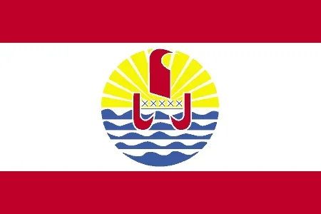 French Polynesia Courtesy Flag