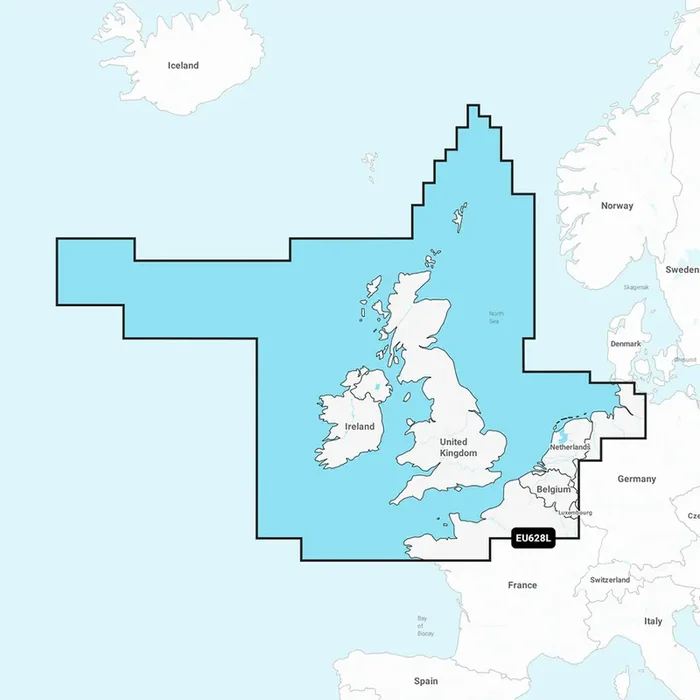 Garmin Navionics+ NSEU628L – U.K., Ireland & Holland – Marine Chart – 010-C1271-20