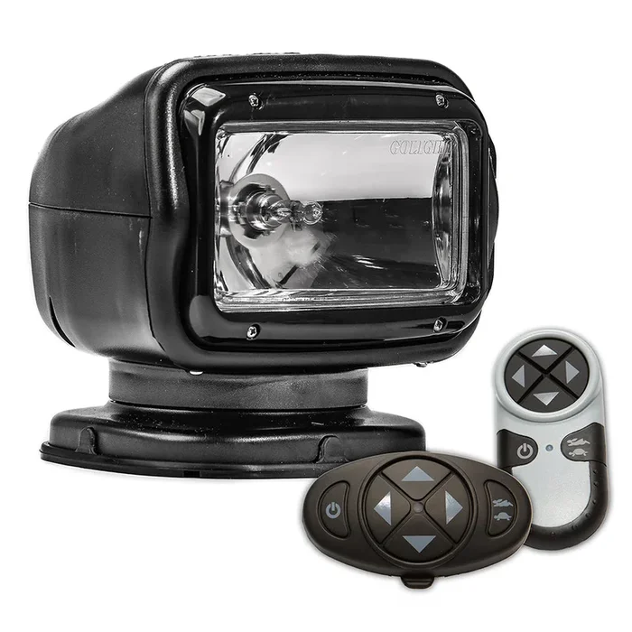 Golight Radioray GT Series Permanent Mount – Black Halogen – Wireless Handheld & Wireless Dash Mount Remotes