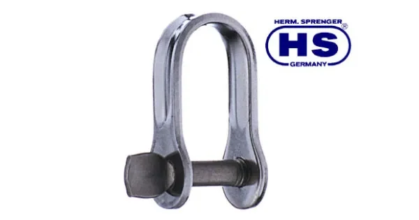 Hs Stamped D shackle 6x25mm ss