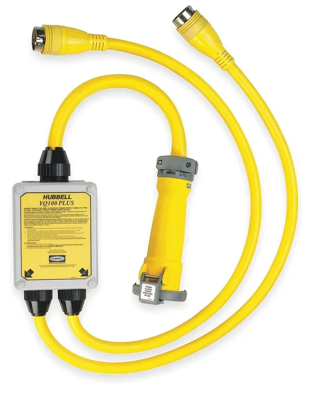 Hubbell YQ100 Plus Y Adapter 100A 125/250 – 2 50A 125/250