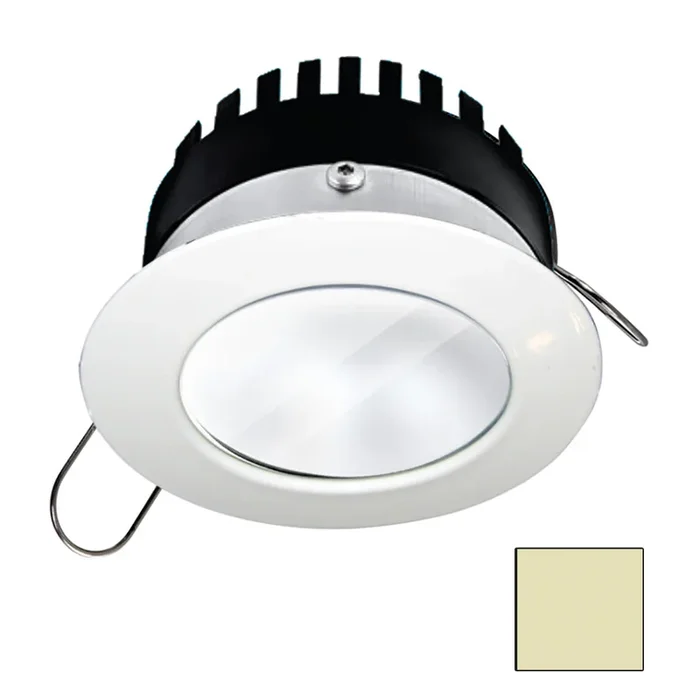 i2Systems Apeiron PRO A506 – 6W Spring Mount Light – Round – Warm White – White Finish