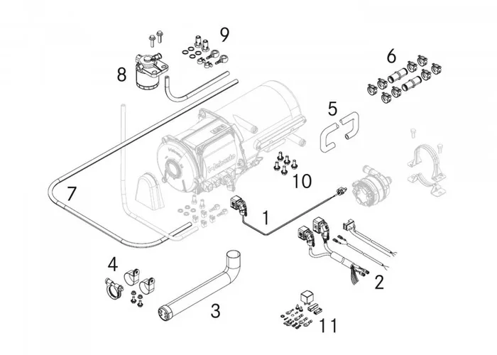 Installation Kit 24 V / for Thermo Top Pro