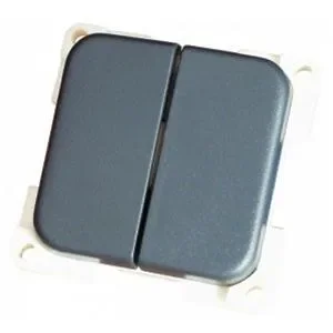 INTERRUTTORE UNIPOLARE DOPPIO GRIGIO MC2N/G