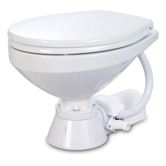 Jabsco Electric Marine Toilet – Regular Bowl w/Soft Close Lid – 24V