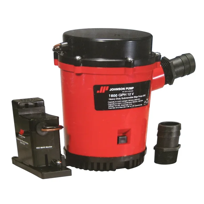 Johnson Pump 1600GPH Auto Bilge Pump w/Mag Switch – 12V