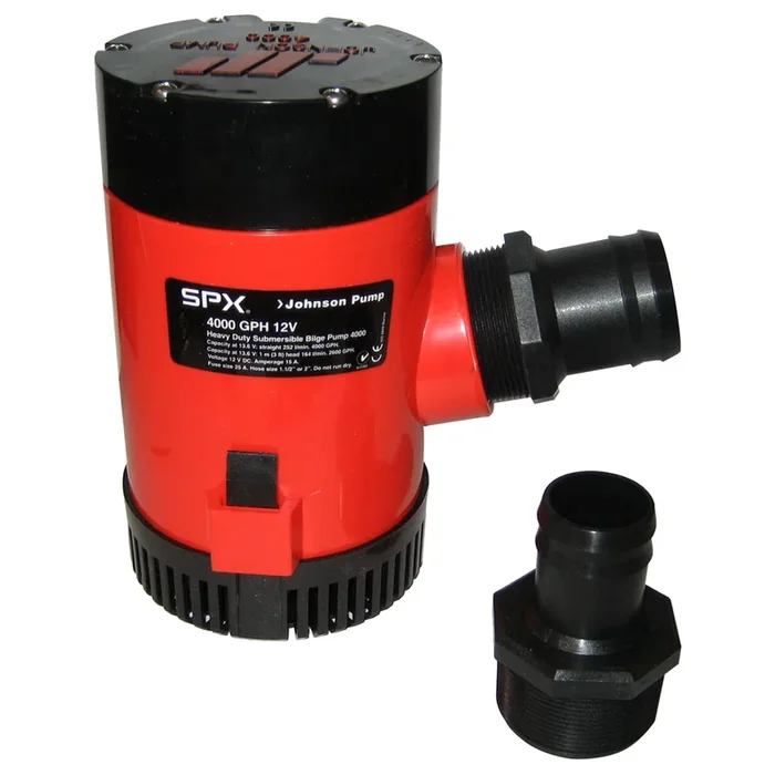 Johnson Pump 4000 GPH Bilge Pump 1-1/2″ Discharge Port 12V [40004]