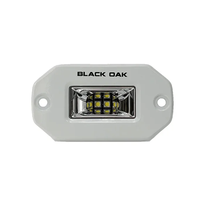 lack Oak Pro Series 2″ Flush Mounted Scene Light – White