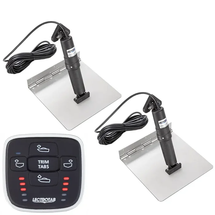 Lectrotab XKA Stainless Steel Trim Tab Kit with MLC-1 Control – 9 x 24