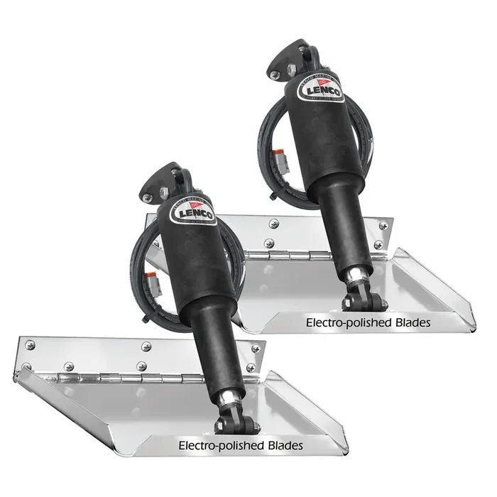 Lenco 9in x 9in Standard Performance Trim Tab Kit without Switch Kit 12V