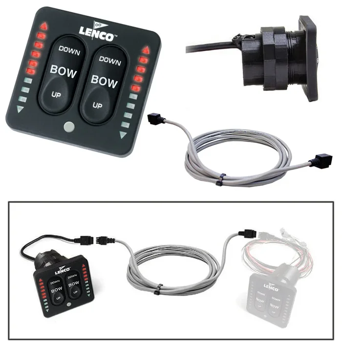 Lenco Flybridge Kit f/ LED Indicator Key Pad f/All-In-One Integrated Tactile Switch – 30′ [11841-003]