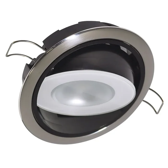 Lumitec Mirage Positionable Down Light – Warm White Dimming – Hi CRI – Polished Bezel – 115119