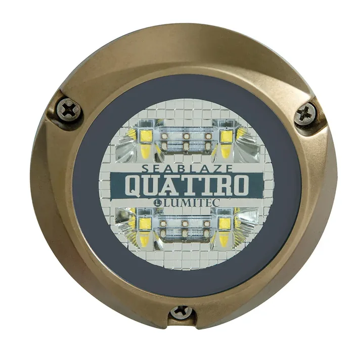 Lumitec SeaBlaze Quattro LED Underwater Light – Dual Color – White/Blue