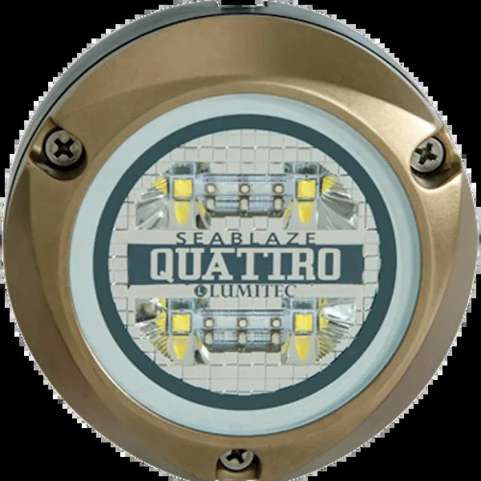 Lumitec SeaBlaze Quattro LED Underwater Light – Dual Color – White/Blue