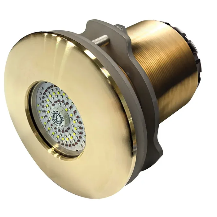 Lumitec SeaBlaze Typhoon Underwater Light – Bronze Thru-Hull – White/Blue – Flush Mount