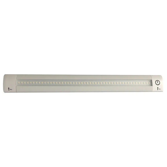 Lunasea 12″ Adjustable Linear LED Light w/Built-In Touch Dimmer Switch – Cool White