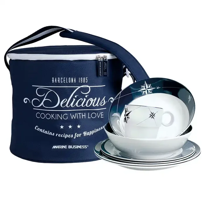 Marine Business Melamine Tableware and Basket – Northwind – Set of 16