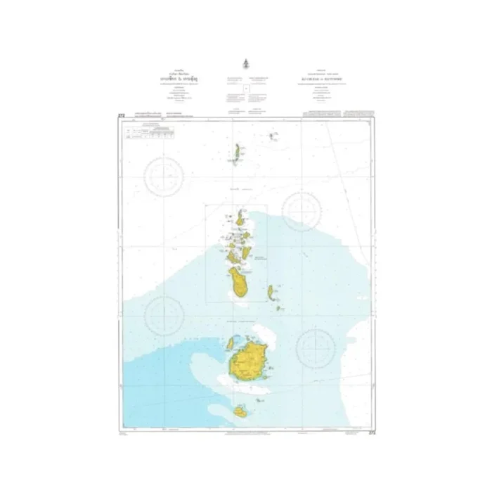 Marine Chart Thailand (Gulf of Thai – West) 272 Ko Chueak to Ko Tungku