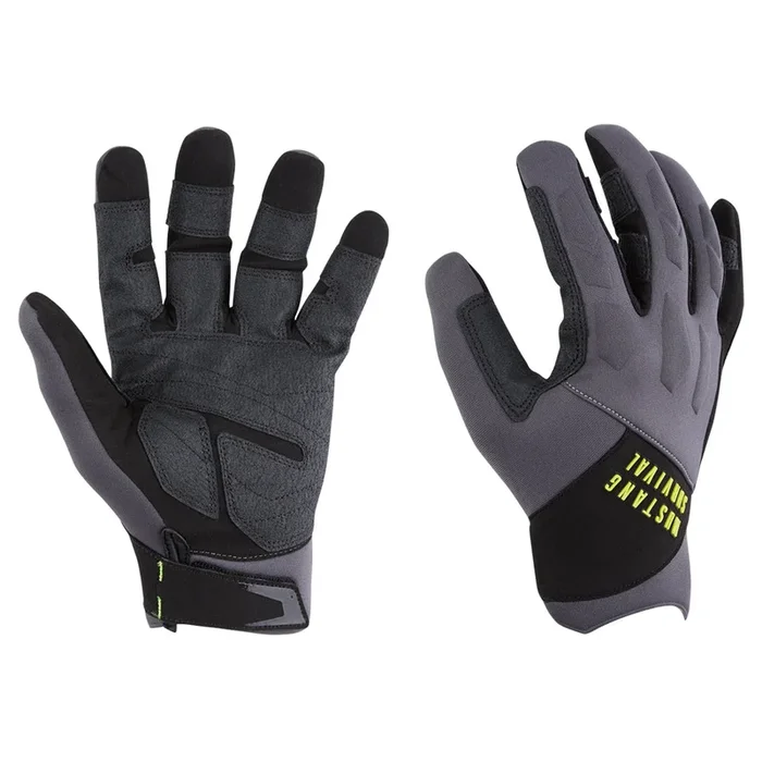 Mustang EP 3250 Full Finger Gloves – X-Large – Grey/Black